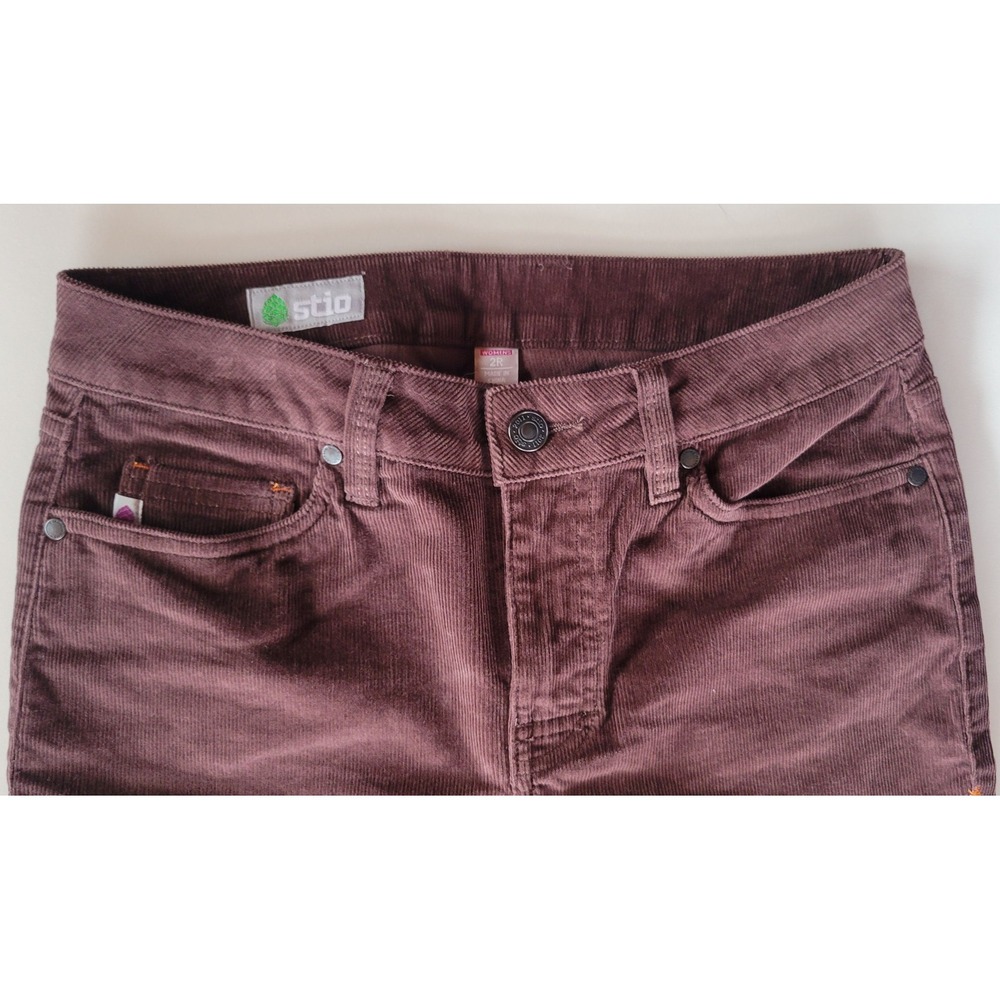 STIO Brown Chord Pants Skinny - Picture 5 of 9